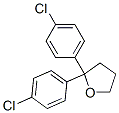 2,2-bis(4-chlorophenyl)tetrahydrofuran Struktur