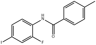 N-(2-氟-4-碘苯基)-4-甲基苯甲酰胺, 839692-45-4, 結(jié)構(gòu)式
