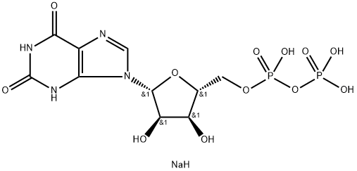 Xanthosine 5'-(trihydrogen diphosphate), trisodium salt Struktur