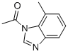 1H-Benzimidazole,1-acetyl-7-methyl-(9CI) Struktur