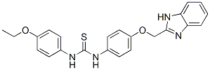 3-[4-(1H-benzoimidazol-2-ylmethoxy)phenyl]-1-(4-ethoxyphenyl)thiourea Struktur