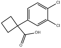 1-(3,4-DICHLOROPHENYL)CYCLOBUTANECARBOXYLIC ACID Struktur
