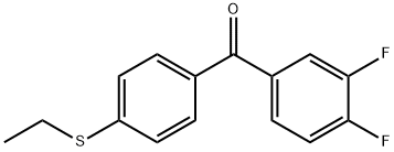 3,4-DIFLUORO-4'-(ETHYLTHIO)BENZOPHENONE price.