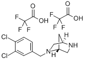 (1S,4S)-(+)-2-(3,4-DICHLORO-BENZYL)-2,5-DIAZA-BICYCLO[2.2.1]HEPTANE 2CF3COOH Structure