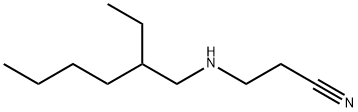 3-[(2-ethylhexyl)amino]propiononitrile Struktur