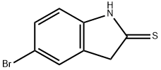 5-溴二氫吲哚-2-硫酮 結(jié)構(gòu)式