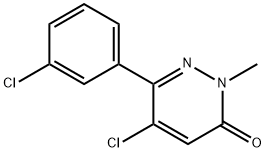 5-CHLORO-6-(3-CHLOROPHENYL)-2-METHYLPYRIDAZIN-3(2H)-ONE Struktur