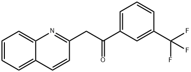 2-QUINOLIN-2-YL-1-[3-(TRIFLUOROMETHYL)PHENYL]ETHANONE Struktur