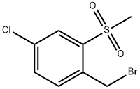 1-(BROMOMETHYL)-4-CHLORO-2-(METHYLSULFONYL)BENZENE Struktur