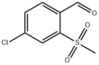 4-CHLORO-2-(METHYLSULFONYL)BENZALDEHYDE Struktur