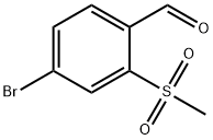 4-BROMO-2-(METHYLSULFONYL)BENZALDEHYDE Struktur