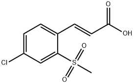 (2E)-3-[4-CHLORO-2-(METHYLSULFONYL)PHENYL]ACRYLICACID Struktur