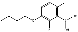 3-BUTOXY-2,6-DIFLUOROPHENYLBORONIC ACID Struktur