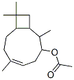 2,6,10,10-tetramethylbicyclo[7.2.0]undec-5-en-3-yl acetate Struktur