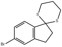5-BROMO-1,1-(PROPYLENEDITHIO)-INDANE Struktur