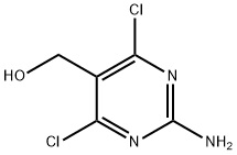 (2-Amino-4,6-dichloropyrimidin-5-yl)methanol Struktur