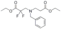 ethyl 3-(benzyl(3-ethoxy-3-oxopropyl)aMino)-2,2-difluoropropanoate Struktur