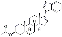 (3BETA)-17-(1H-苯并咪唑-1-基)雄甾-5,16-二烯-3-醇 3-乙酸酯