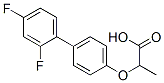 2-(4-(2',4'-difluorophenyl)phenoxy)propionic acid Struktur