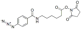 succinimido-6-N-(4-azidobenzoyl)aminohexanoate Struktur