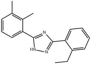3-(2-Ethylphenyl)-5-(2,3-xylyl)-1H-1,2,4-triazole Struktur