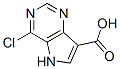4-氯-5H-吡咯[3,2-D]嘧啶-7-甲酸, 853058-43-2, 結(jié)構(gòu)式