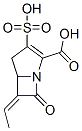 6-Ethylidene-7-oxo-3-sulfo-1-azabicyclo[3.2.0]hept-2-ene-2-carboxylic acid Struktur