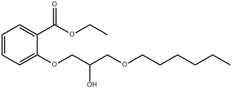 ethyl 2-[3-(hexyloxy)-2-hydroxypropoxy]benzoate  Structure