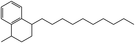 1-decyl-1,2,3,4-tetrahydro-4-methylnaphthalene Struktur
