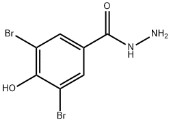 3,5-二溴-4-羥基-苯甲酰肼 結(jié)構(gòu)式