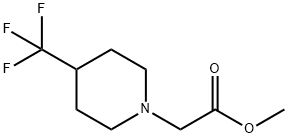 Methyl 2-(4-(trifluoroMethyl)piperidin-1-yl)acetate Struktur