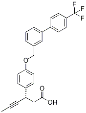 (S)-3-(4-((4'-(トリフルオロメチル)-[1,1'-ビフェニル]-3-イル)メトキシ)フェニル)ヘキス-4-イン酸