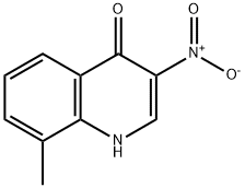 4-HYDROXY-8-METHYL-3-NITROQUINOLINE Struktur