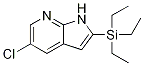 1H-Pyrrolo[2,3-b]pyridine, 5-chloro-2-(triethylsilyl)- Struktur