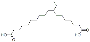 7-Ethyl-1,16-hexadecanedicarboxylic acid Struktur