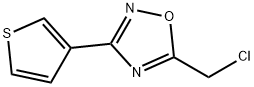 5-(1-Chloro-2-methylpropan-2-yl)-3-(thiophen-2-yl)-1,2,4-oxadiazole Struktur
