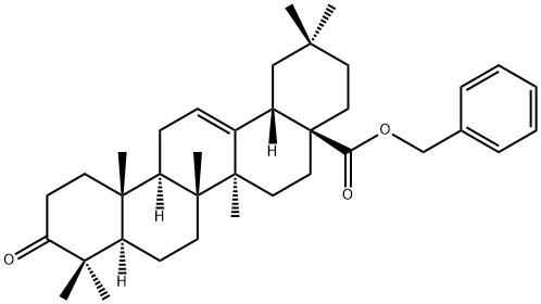 Oleanonic acid benzyl ester Struktur