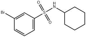 N-環(huán)己基-3-溴苯磺酰胺 結(jié)構(gòu)式