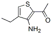 Ethanone, 1-(3-amino-4-ethyl-2-thienyl)- (9CI) Struktur