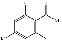 Benzoic acid, 4-broMo-2-chloro-6-Methyl- Struktur
