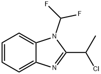 2-(1-Chloroethyl)-1-(difluoroMethyl)-1H-benzo[d]iMidazole hydrochloride Structure