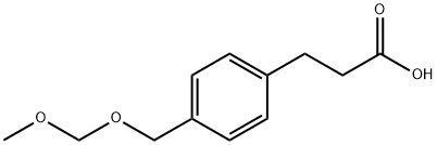 Benzenepropanoic acid, 4-[(methoxymethoxy)methyl]- (9CI) Struktur