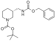 (R)-1-Boc-3-(Cbz-amino-methyl)-piperidine Struktur