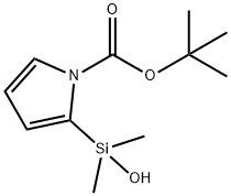 1-BOC-2-(羥基二甲硅基)吡咯 結(jié)構(gòu)式