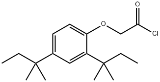 [2,4-bis(1,1-dimethylpropyl)phenoxy]acetyl chloride  Struktur