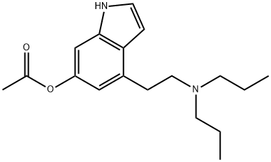 6-hydroxy-4-(2-(di-n-propylamino)ethyl)indole Struktur