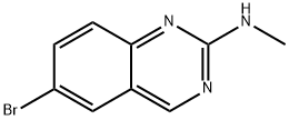 6-溴-N-甲基喹唑啉-2-胺 結(jié)構(gòu)式