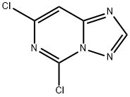 5,7-dichloro-[1,2,4]triazolo[1,5-c]pyriMidine Struktur