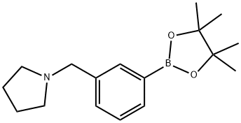 1-[3-(4,4,5,5-Tetramethyl-1,3,2-dioxaborolan-2-yl)benzyl]pyrrolidine Struktur