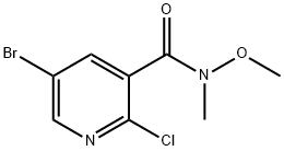 5-溴-2-氯-N-甲氧基-N-甲基煙酰胺 結(jié)構(gòu)式